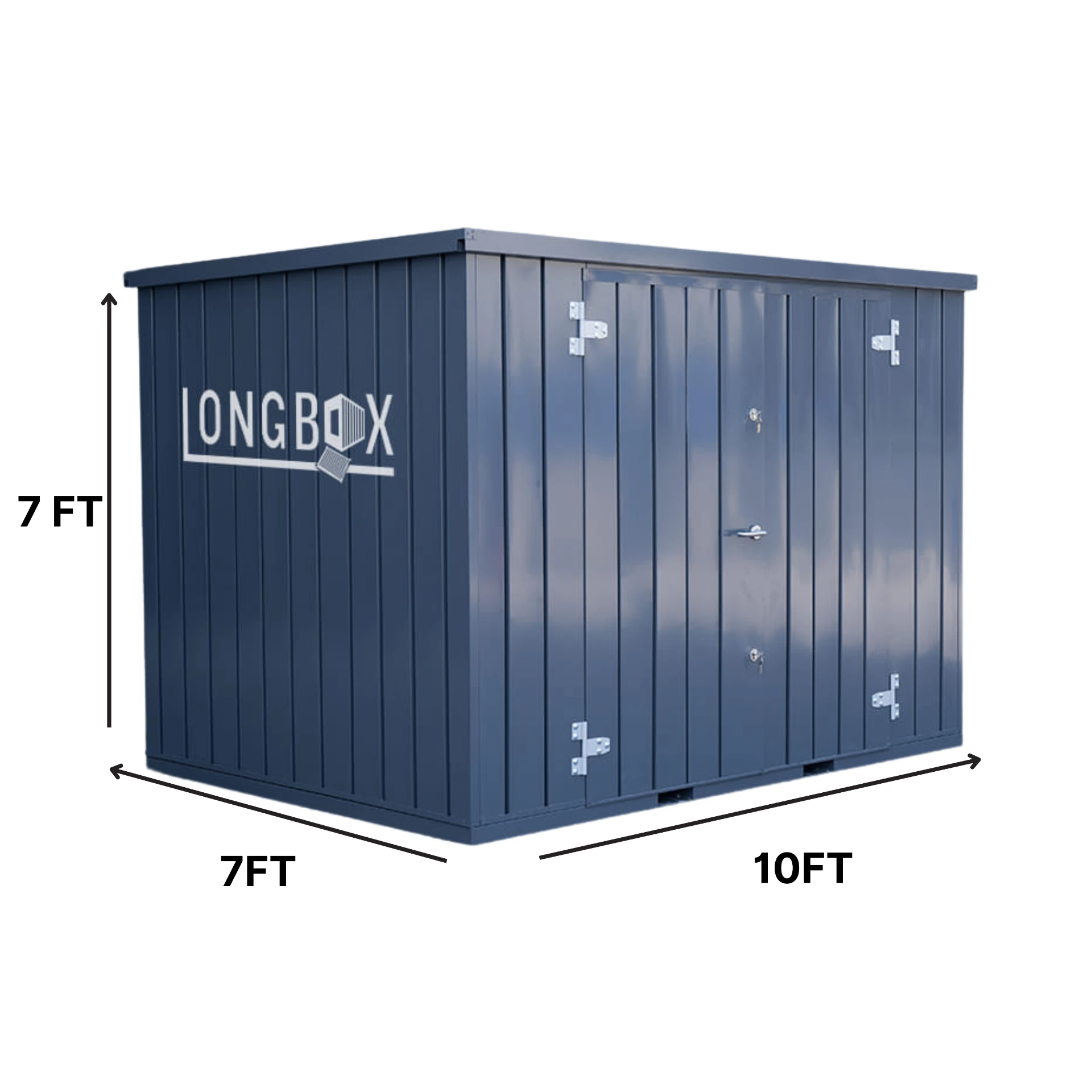 Longbox dimensions: 10 feet long, 7 feet wide, 7 feet high